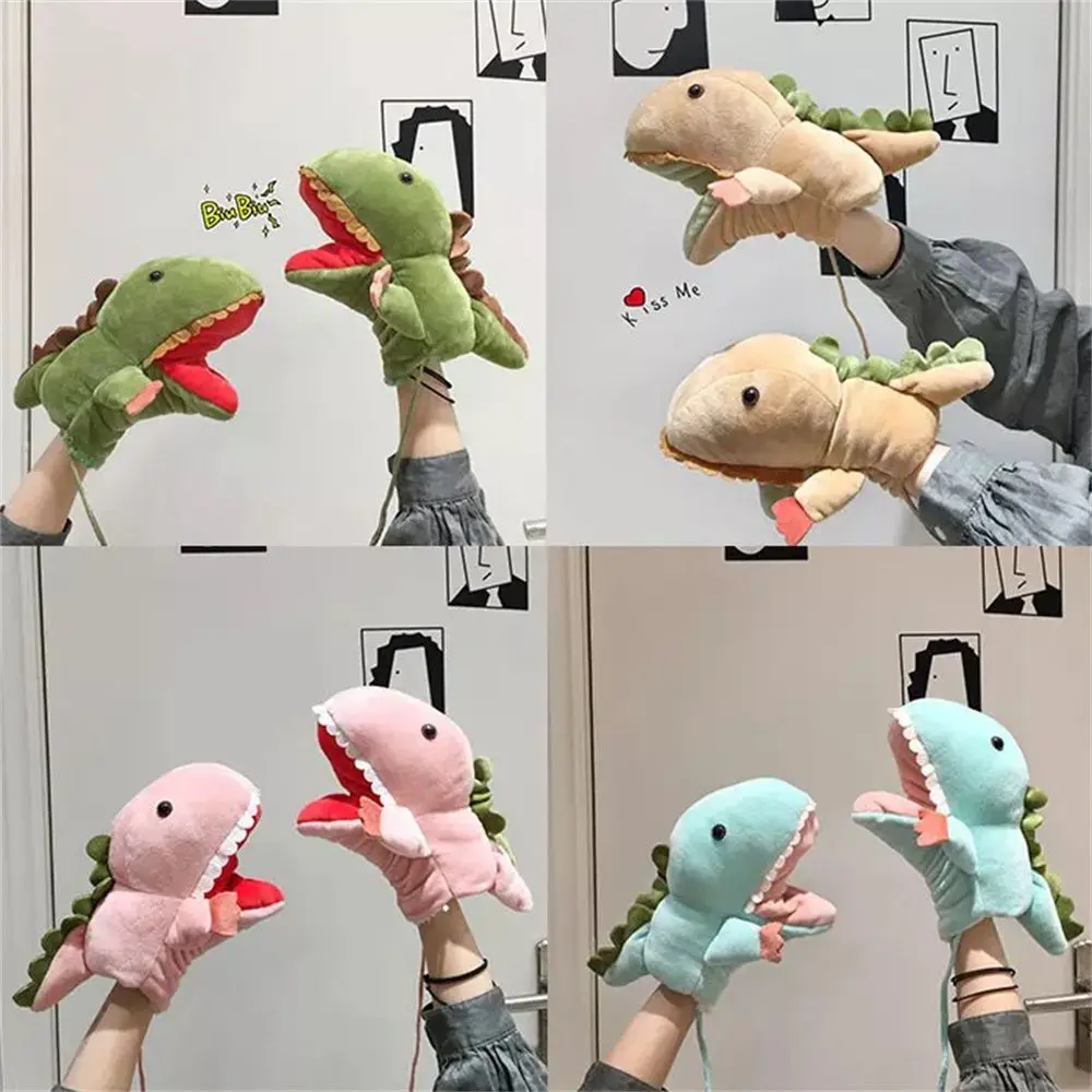 

Girls Students Soft Cute Thickening Dinosaur Winter Gloves Warm Mittens