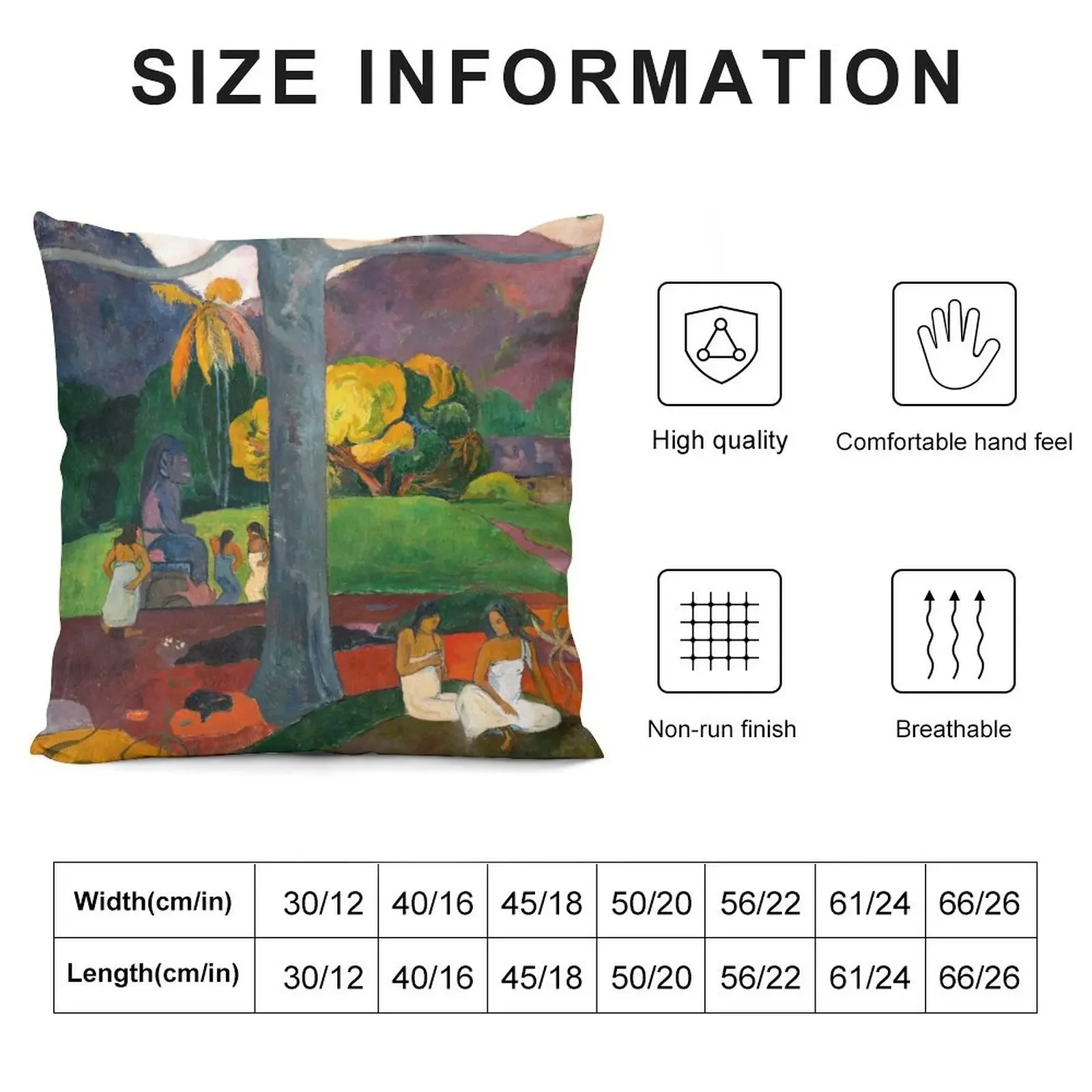 Paul Gauguin - Mataelea In olden Times вариase una Декоративная подушка Подушка на заказ Фото