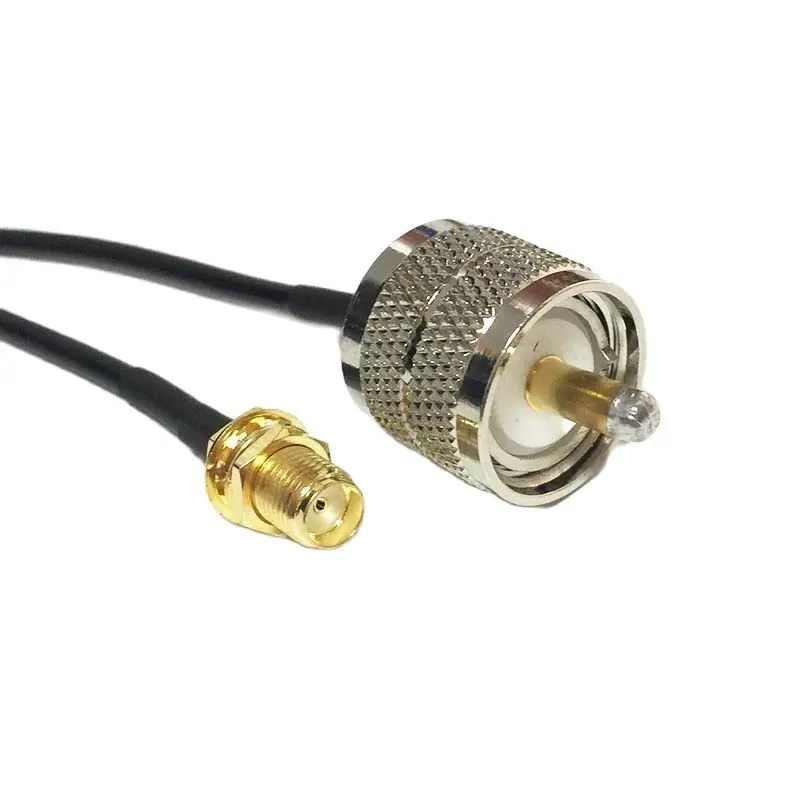 НОВЫЙ УВЧ штекер PL259 переключатель SMA гнездовая гайка RF коаксиальный кабель RG174