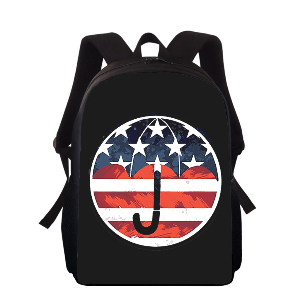 The Umbrella Academy 15” 3D Print Kids Backpack Primary School Bags for Boys Girls Back Pack Students School Book Bags