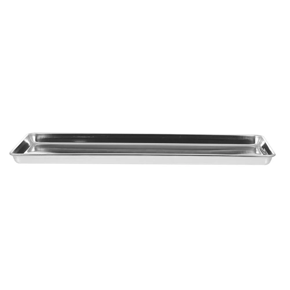 

Plate Tray Plates Serving Stainless Steel Metal Platter Dinner Dishes Camping Food Pan Sushi Dessert Rectangular Pizza Kitchen