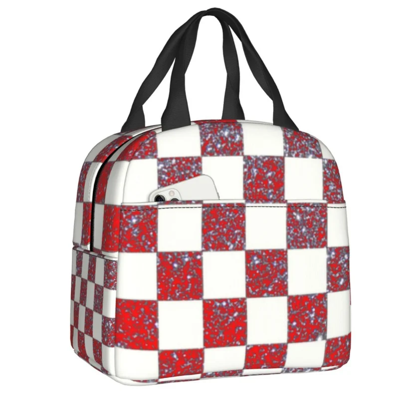 

Блестящая сумка для ланча для женщин и детей, многоразовый термоохлаждающий Ланч-бокс для пикника, пищевой контейнер