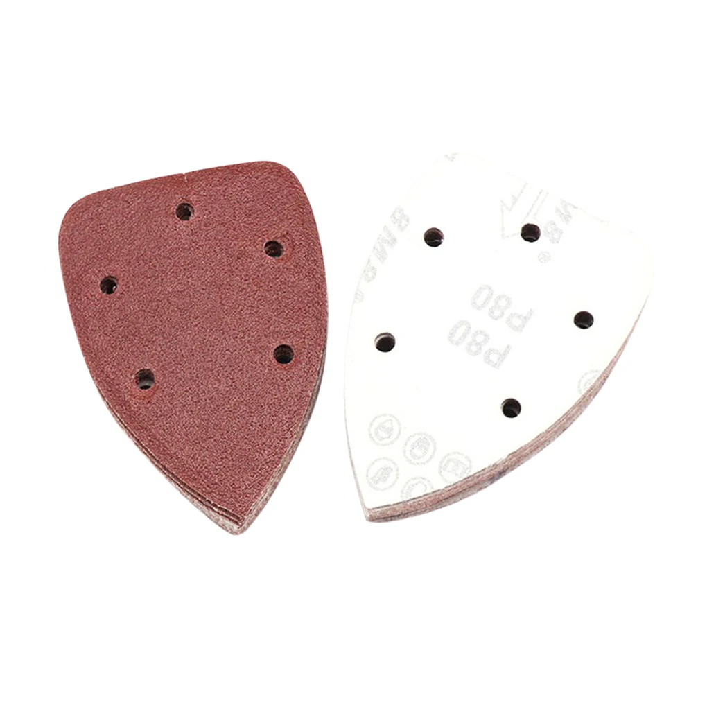 

10 шт. 90 мм Электрический треугольный полировщик наждачная бумага диск абразивные инструменты для шлифовки Зернистость 40-400 самоклеящиеся Ф...