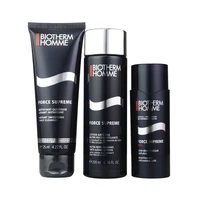 original biotherm 3 in 1 force supreme smoothing resurfacing daily cleanser nutri replenishing lotion and moisturizer for men