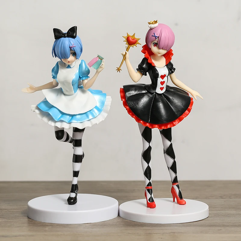 

Re Zero Alice Rem Red Queen Ram аниме фигурка ПВХ игрушка фотоподарок