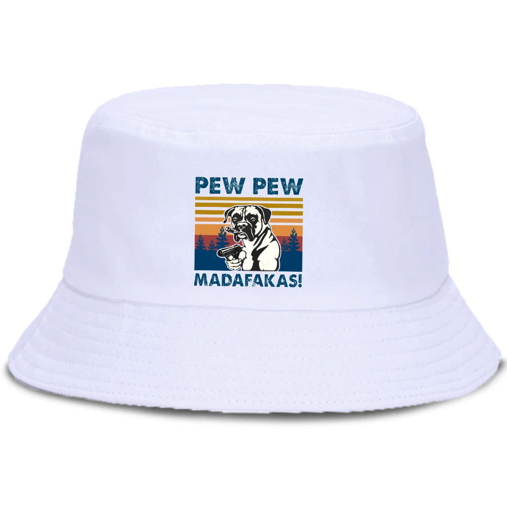

Забавная модная пляжная Панама pew madafakas с надписью cool dog, повседневные складные рыбацкие кепки, летние солнцезащитные уличные Панамы