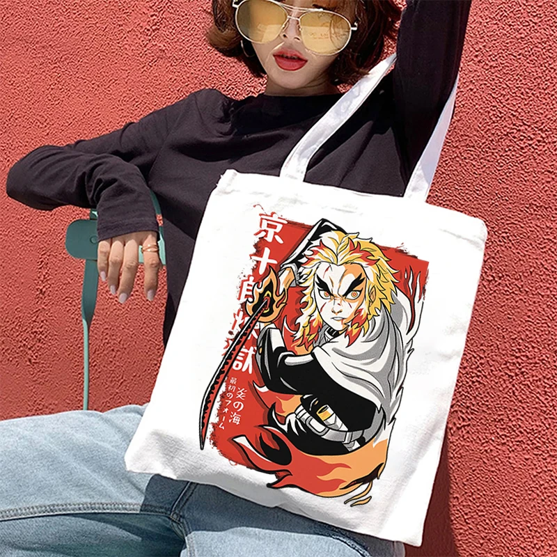 

Сумка для покупок из аниме «рассекающий демонов», складной тоут для продуктов