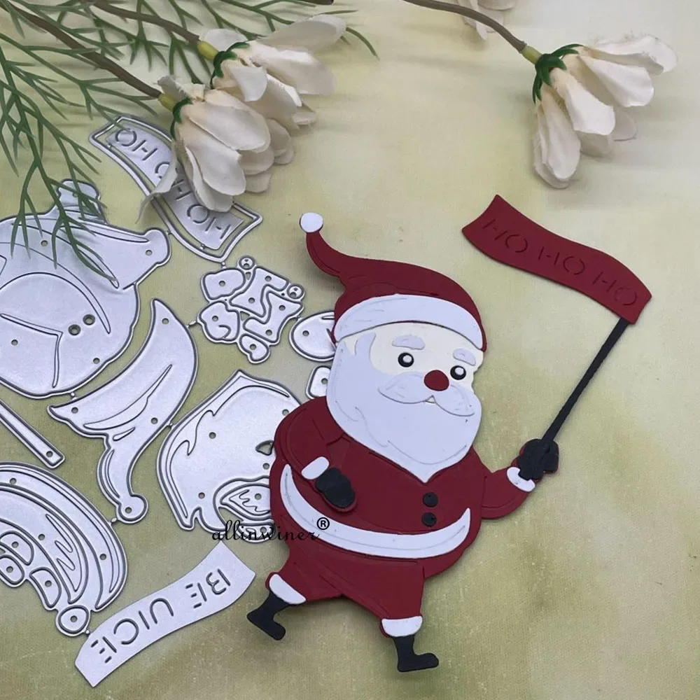 Металлические трафареты для резки Санта-Клаус