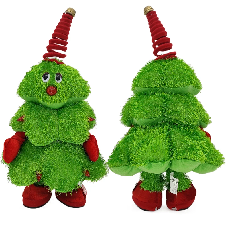

High Quality Electronic Singing Dancing Glowing Stuffed Plush Talking Christmas Tree Toy Christmas Decoration