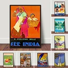 Постер для путешествий, Индия, Художественная печать ZT1 для гостиной, домашний декор