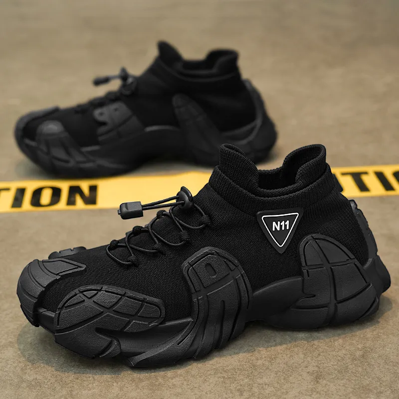 Putian Men's Shoes Spring Breathable Mesh Surface Fly Woven Sports Machine Sock Men Slip-on Casual Fashion S... |