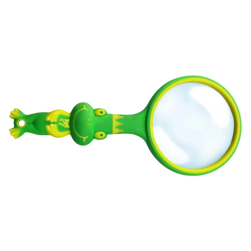 

Rubber Handheld Magnifier High-Grade Optical Lens Magnifying Glass Reading Plastic Magnifying Glass Children Kids