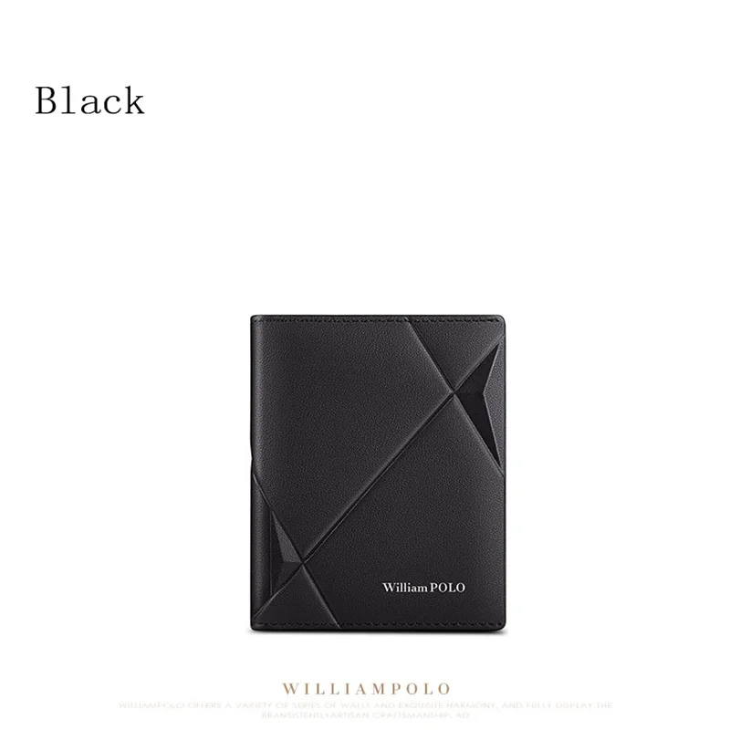 2022  new Wiliampolo men's wallet genuine leather card holder genuine cowhide men's wallet Fashion Design 2022 with gift box