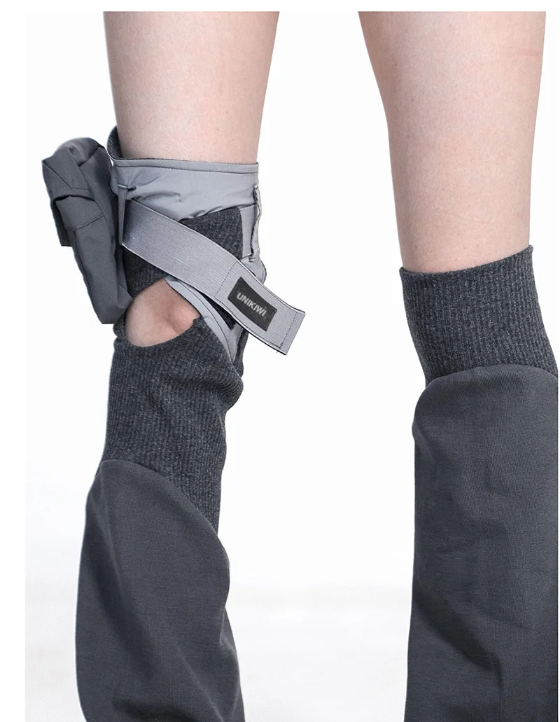 Женские Теплые Гетры В Стиле Киберпанк Y2K Асимметричные Чехлы Для Ног С