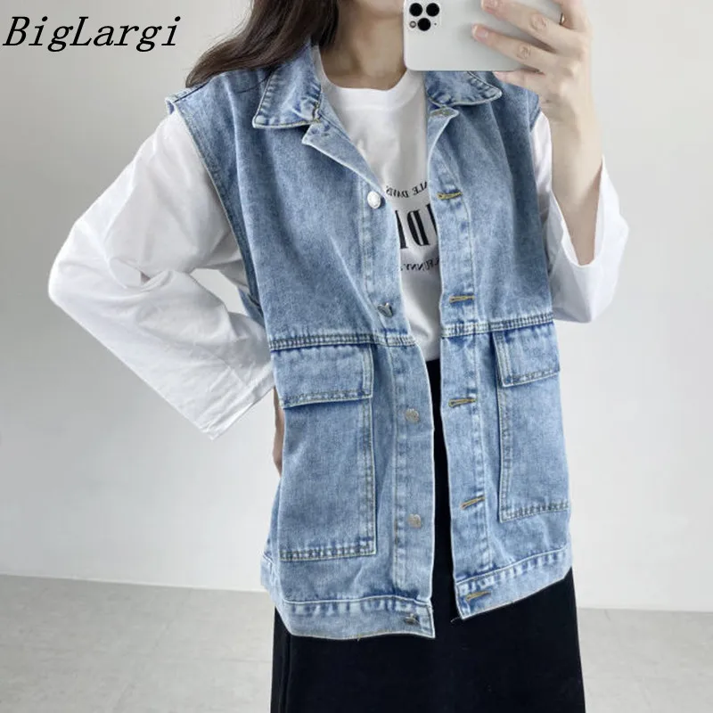 

Loose Korean Chic Sleeveless Coat Women Casual Office Ladies Coat