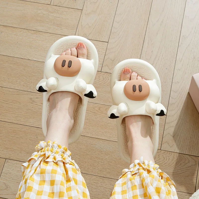 New Eva Sandals and Slippers for Women In Summer Cartoon Cute Couples Can Wear Anti-slip Soft Slippers for Men At Home