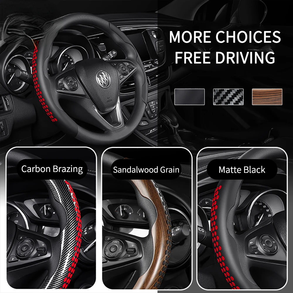 

2PCS Car Steering Wheel Cover Anti-slip Silicone Steering Protection Accessories Universal Steer Wheel Booster Cover For Car