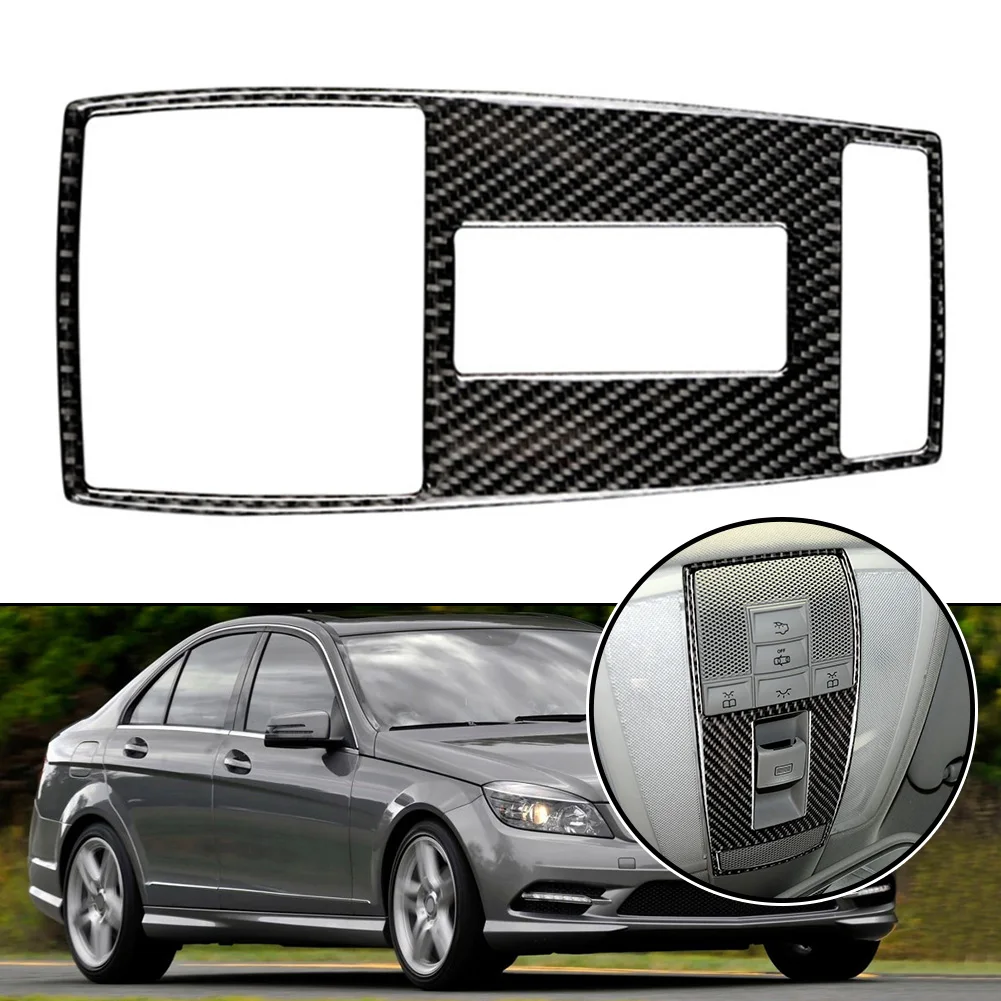 

Carbon Fiber Reading Light Panel Cover Trim Fits For Mercedes-Benz C Class W204 W212 Reading Lights Decorate The Frame