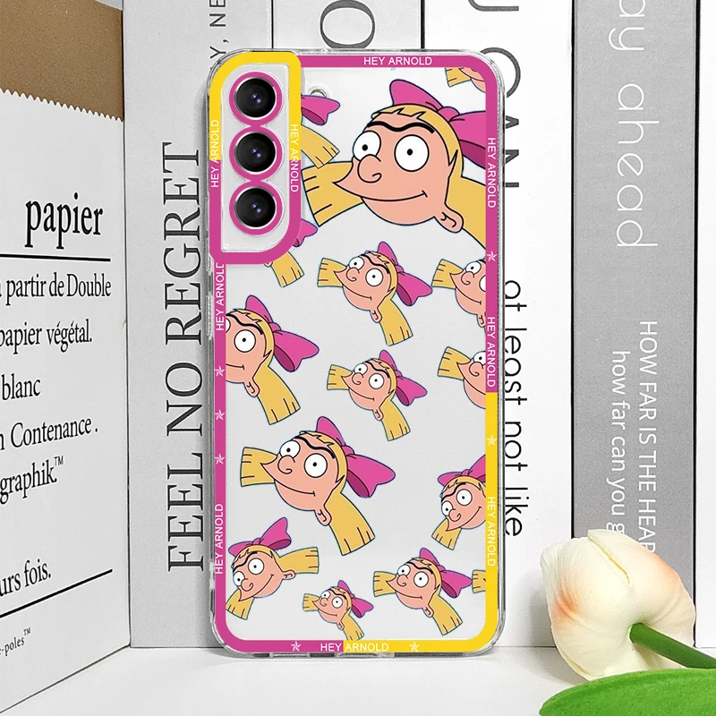 Чехол для телефона Hey A_Arnolds Helga с героями мультфильмов Samsung Galaxy S22 S23 S24 S20 Plus Ultra S21 FE
