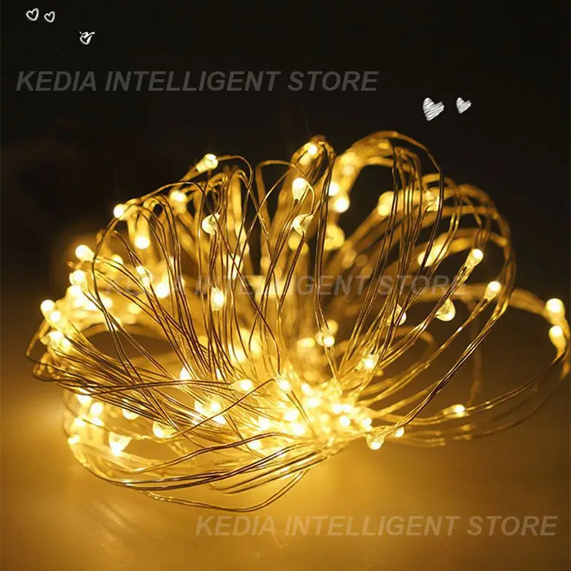 

20m 10m 5m LED String Lights Starry Festival Lights Lanterns Outdoor Waterproof Decora Copper Wire Lights Fairy Light Led Strip