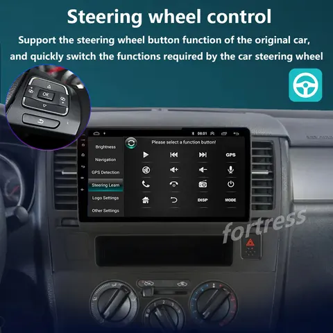 Автомагнитола 2Din, стерео, 4G, IPS, полноразмерный сенсорный экран для Nissan Tiida C11 2004-2013, автомобильный усилитель, Carplay, Android, авто