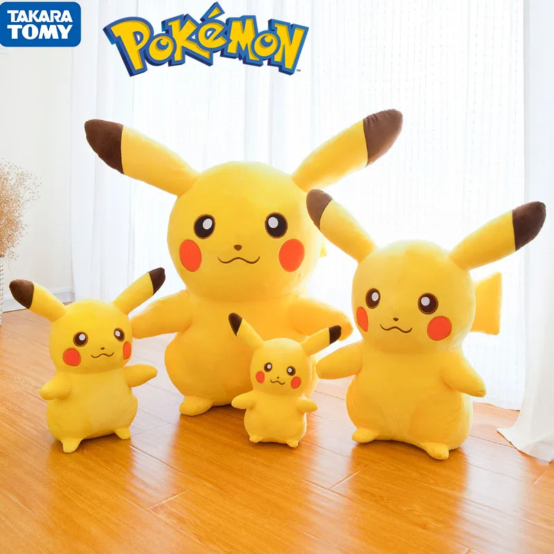 

Игрушка плюшевая в виде покемона, аниме фигурка Пикачу, мягкая плюшевая подушка, милая кукла-животное, декоративная подвеска для комнаты, де...