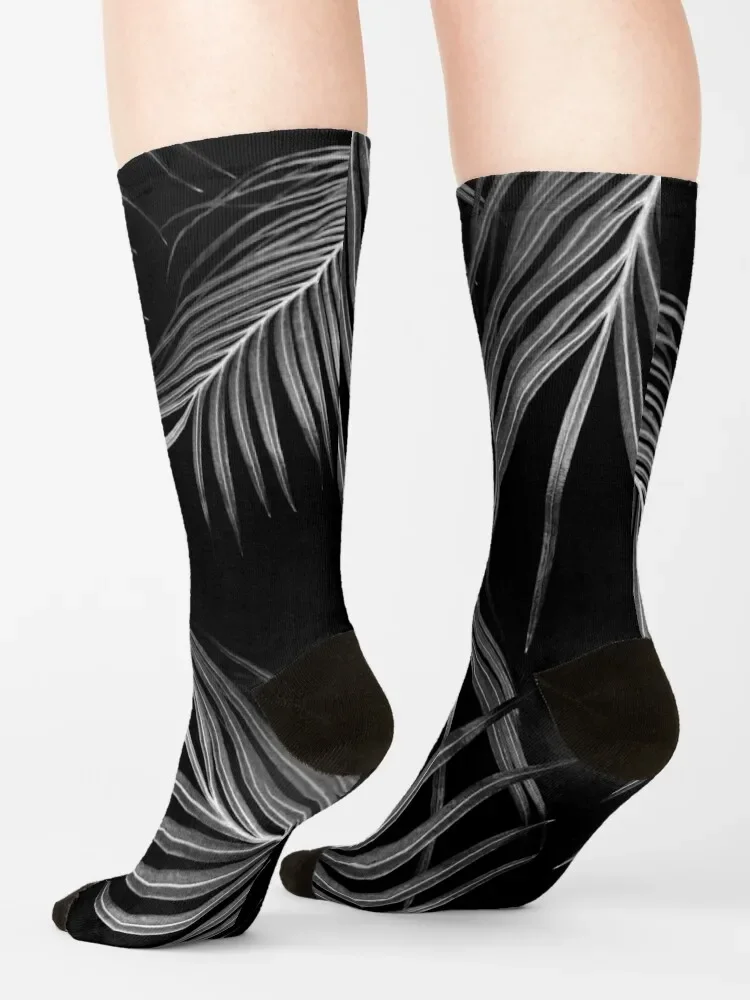 Серебристые серые черные носки #1 # тропические Декор художественные Новые в