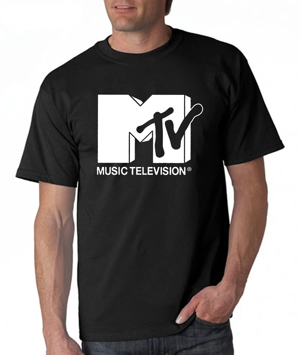 

Men Retro T Shirt Mtv Throwback TShirt Vintage 80S 90S Bands Pop Music Tv Culture Tee Oversized Tops Roupas Masculinas Shirt