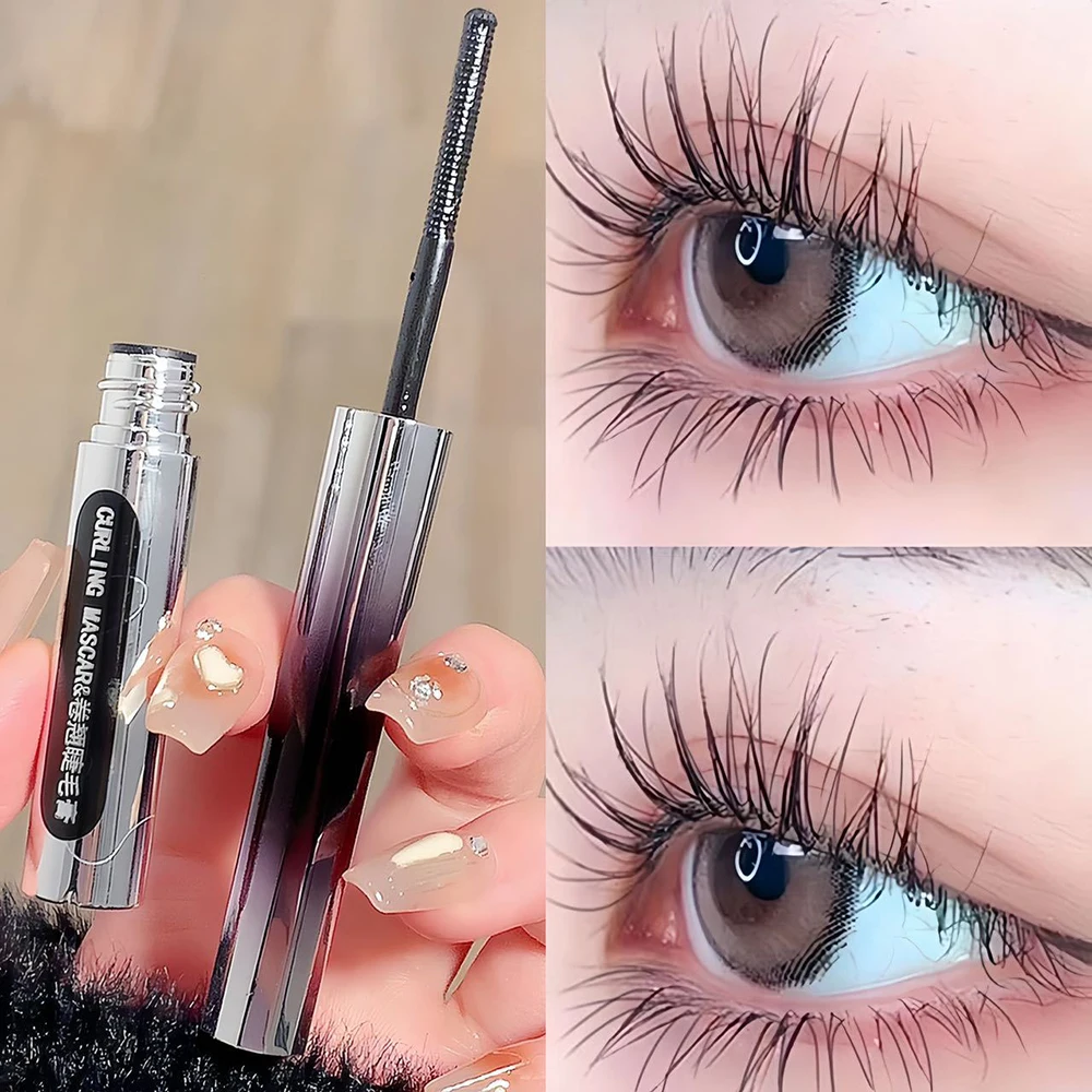 

Curling Mascara 4d Silk Fiber Mascara Waterproof Extra Volume Smudge-proof Curling Lengthening Eyelash Extension Eye Makeup Tool