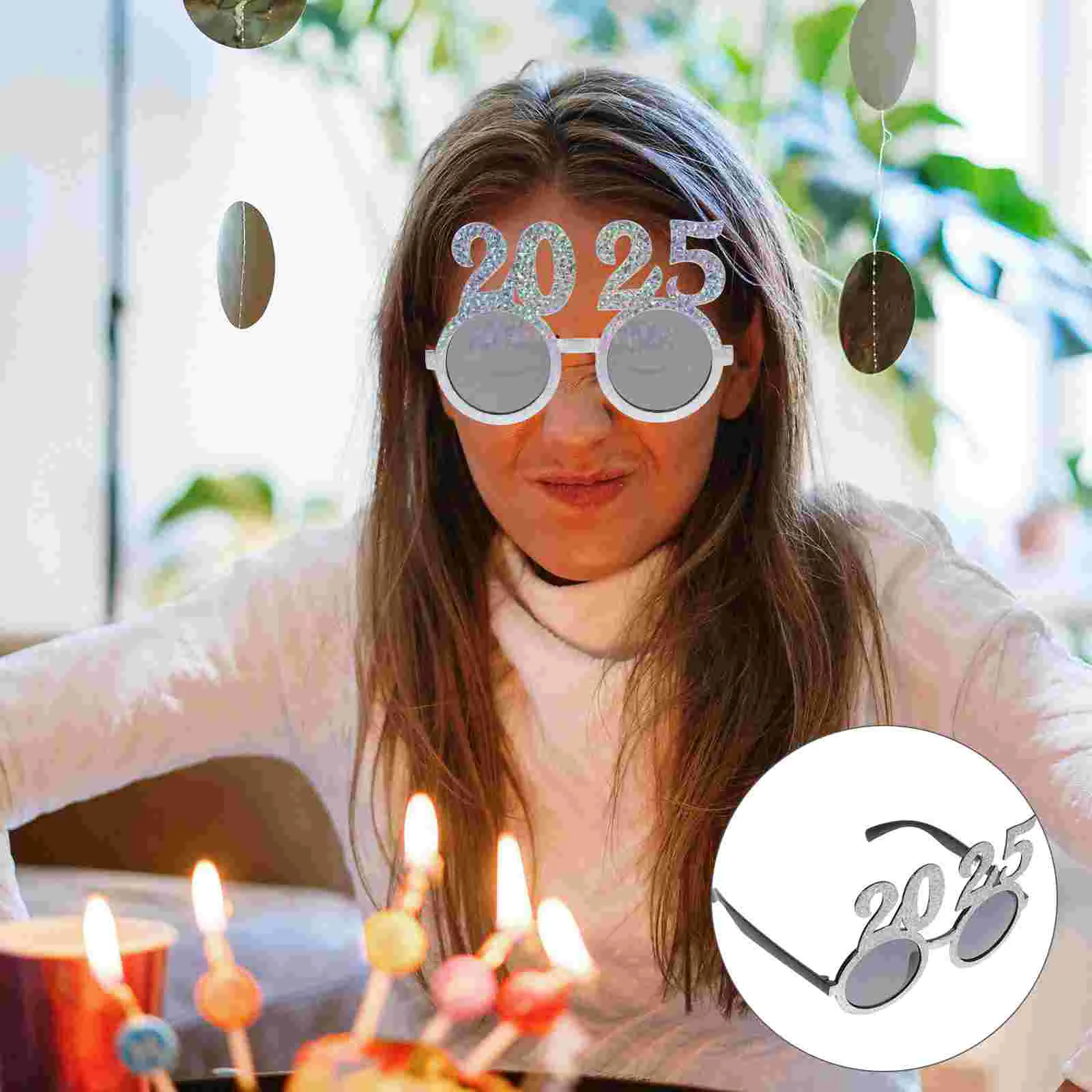 Очки 2025 года очки для праздника вечеринки новогодние декоры в канун забавные