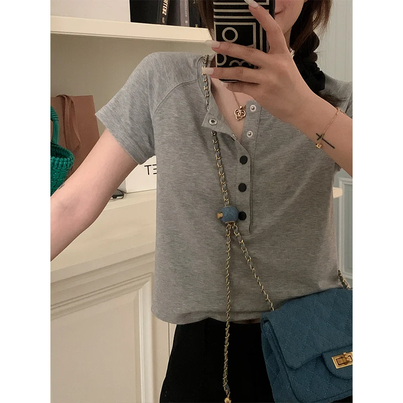 

Женская футболка с коротким рукавом, с круглым вырезом