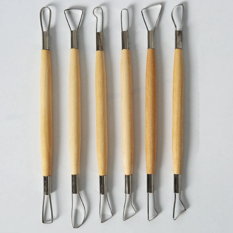 Инструменты для гончарного дела Набор плоских ножей с двойной головкой придания