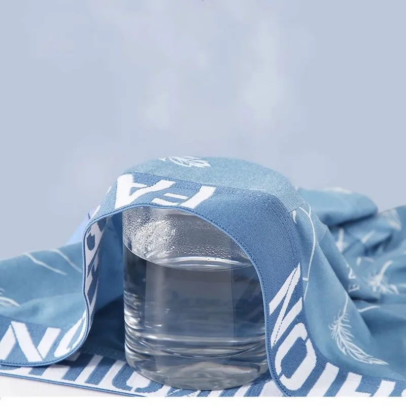 4Pcs/Lot Mens Underwear Boxers Fashion printed Panties Men's Underpants Boxer Comfortable Breathable Boxershort Shorts XL-4XL