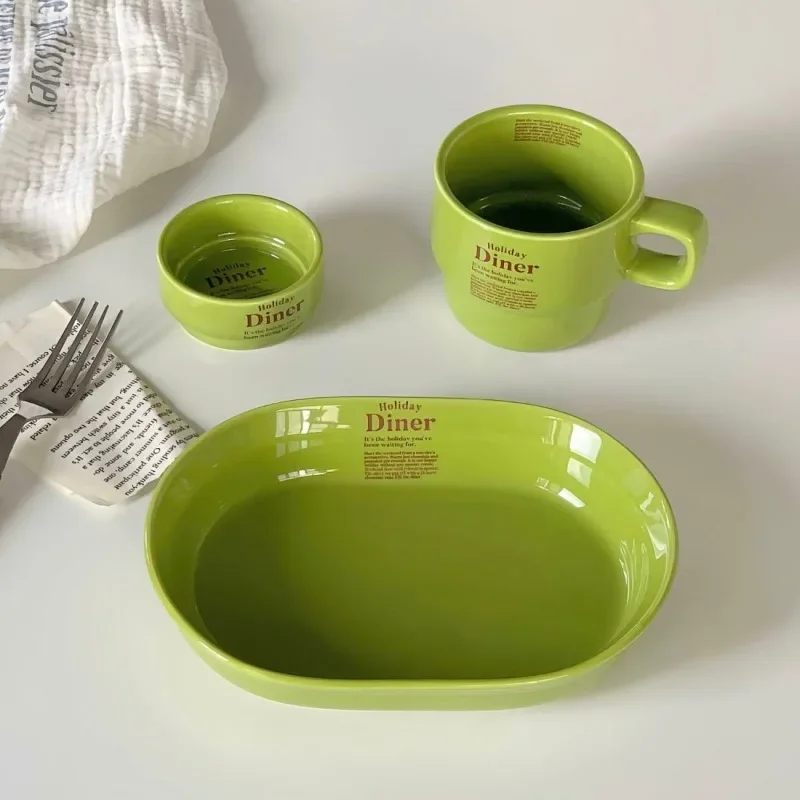 Керамическая тарелка для дома Западная круглая обеденная креативная