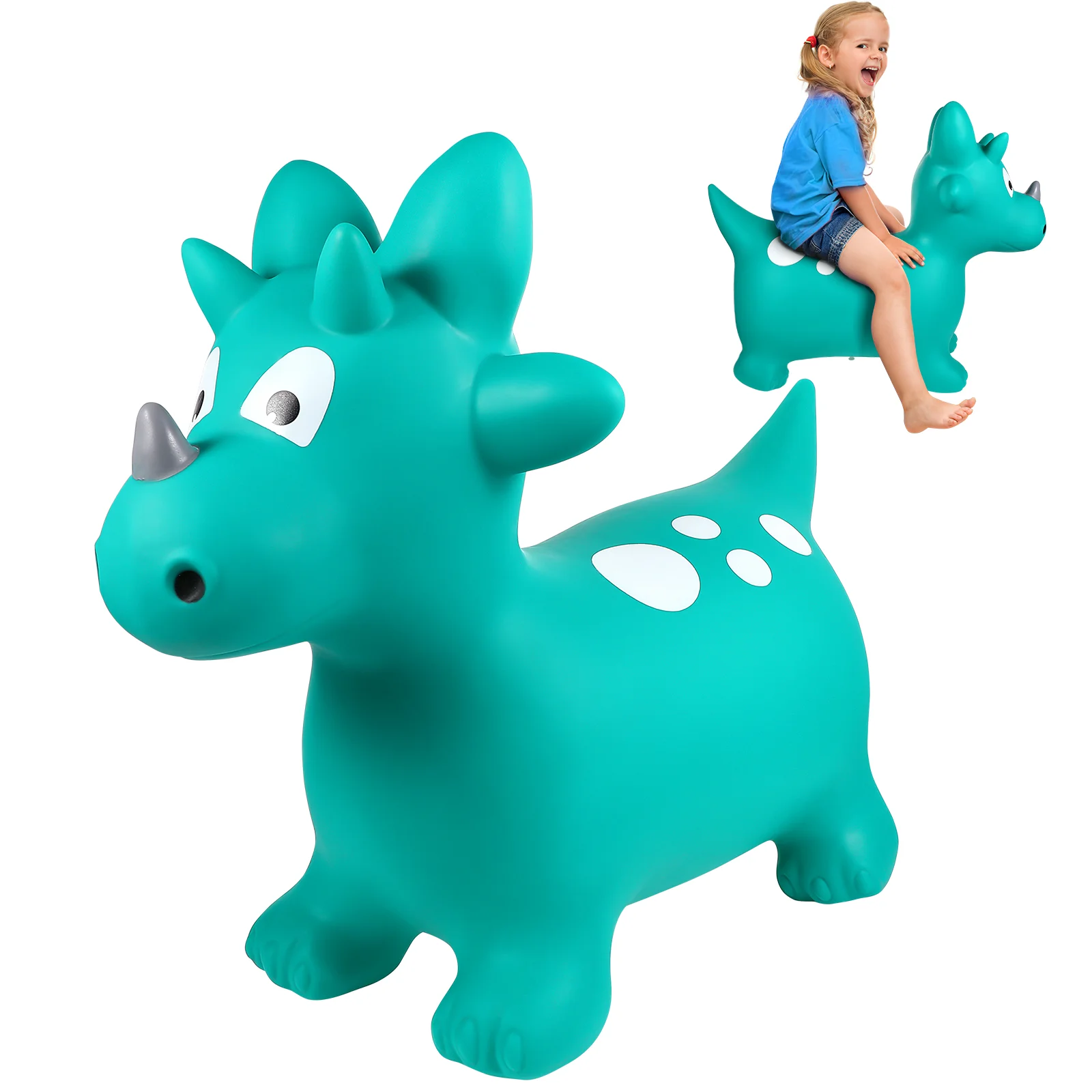 

Bouncing Ball Bouncy Horse Hopper Inflatable Toy Bounce Dinosaur Pvc Jumping Kids
