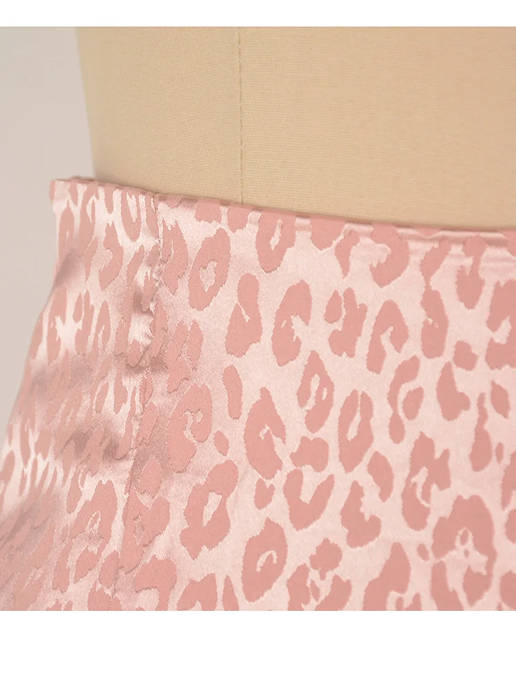 Новая мини-юбка-карандаш с леопардовым принтом и высокой талией короткая летняя