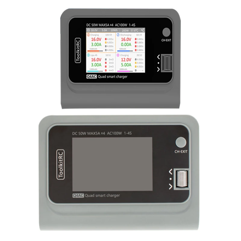 

AC DC Smart Charger 3.5" 480*320px Display LCD IPS With XT60 to XT30 Adapters for LiFe LiHV Lipo Lion Battery