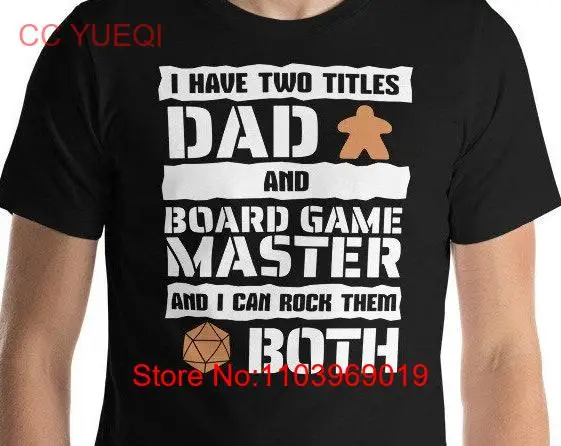 Футболка I Have 2: Titles Dad and Board Game Master с длинными или короткими рукавами