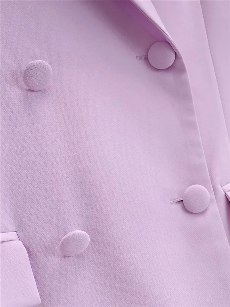 Simple All-Match Blazer Suit Women Solid Colors Double Breasted Mid-Length Office Blazer 2021 New Fashion Casual Commute Suits