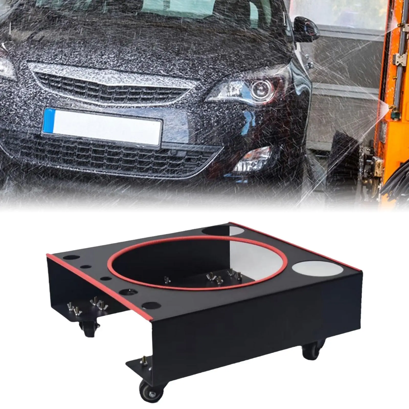 Тележка-ведро с 4 поворотными роликами 15 7x15 7x6 3 дюйма