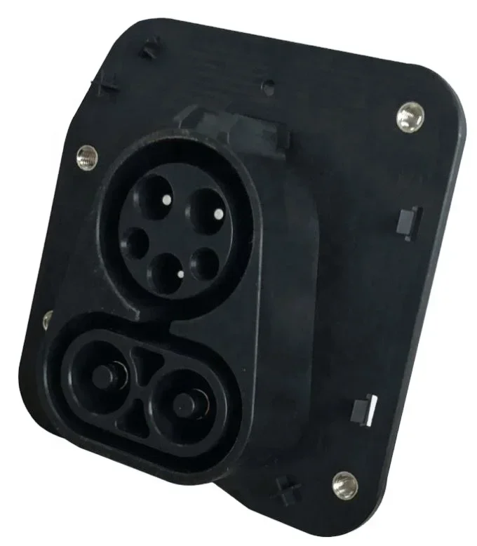 Duosida iec 62196-3 125A 75 кВт DC COMBO1 CCS1 розетка для быстрой зарядки ev с сертификацией CE