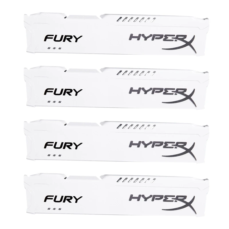 

Радиатор для оперативной памяти DDR3, 4-кратный радиатор для охлаждения оперативной памяти, радиатор для настольной памяти DDR2, DDR3, DDR4, белый