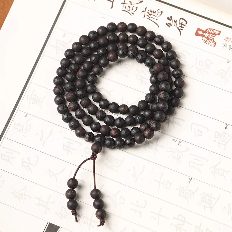 Ожерелье из натурального пуха Kinnan кольцо с настоящим ароматом 108 старое черное