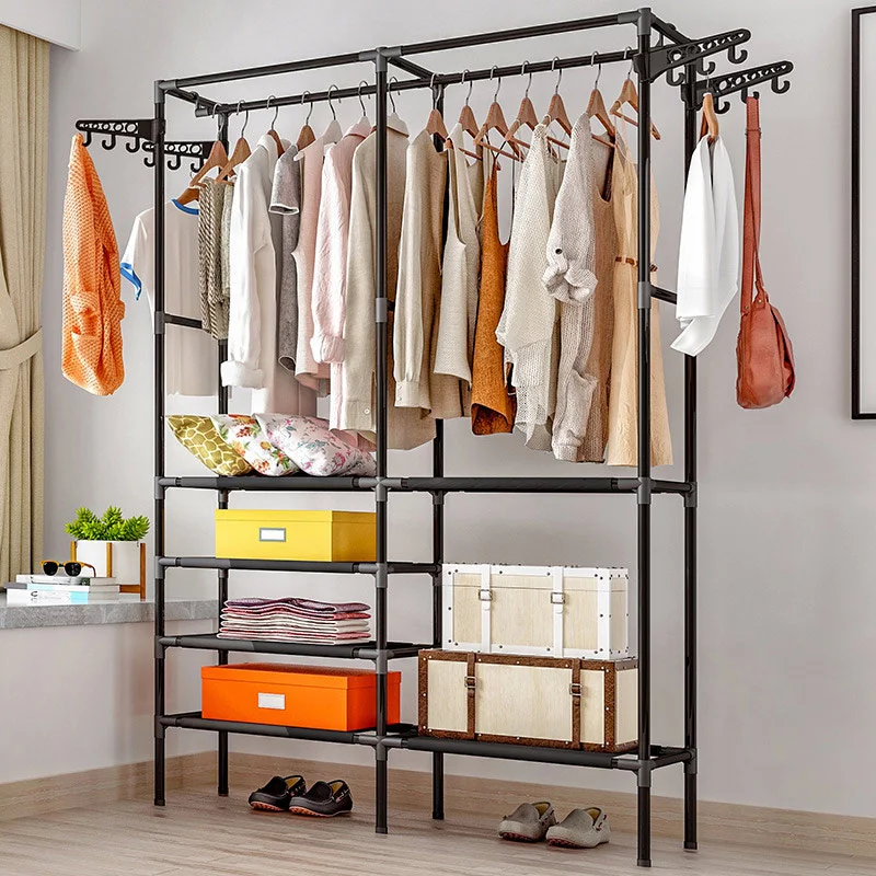 

Clothes Hanger Coat Rack Floor Hanger Storage Wardrobe Clothing Drying Racks porte manteau kledingrek perchero de pie