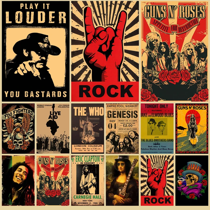 Постеры в стиле рок аниме для эстетического декора комнаты полезные вещи