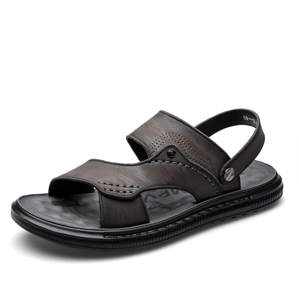 

Men Sandals Summer Casual Beach Shoes Outdoor Gladiators Shoes Breathable Trekking Fashion Platform Shoe Leather Leisure Sandals