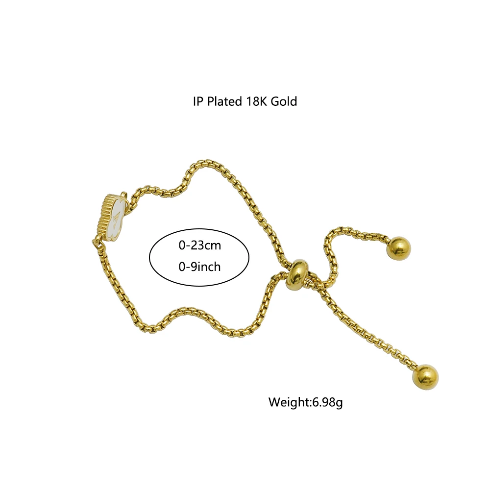 1 шт. браслет из нержавеющей стали с 4 листами клевера и начальной буквой