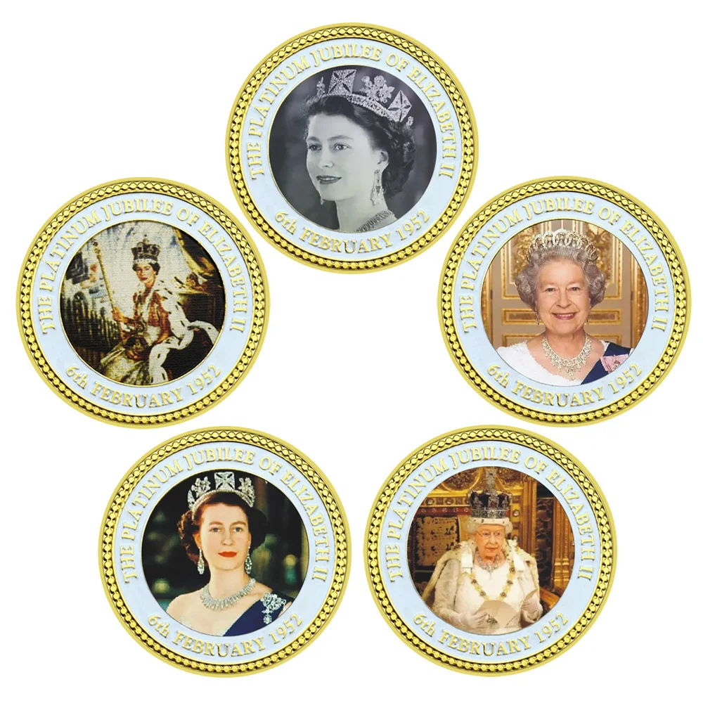 

Queen of England Elizabeth II Gold Coin (1926-2022 ) Commemorative Coin In Capsule Forever Queen Silver Plated Coin Souvenir