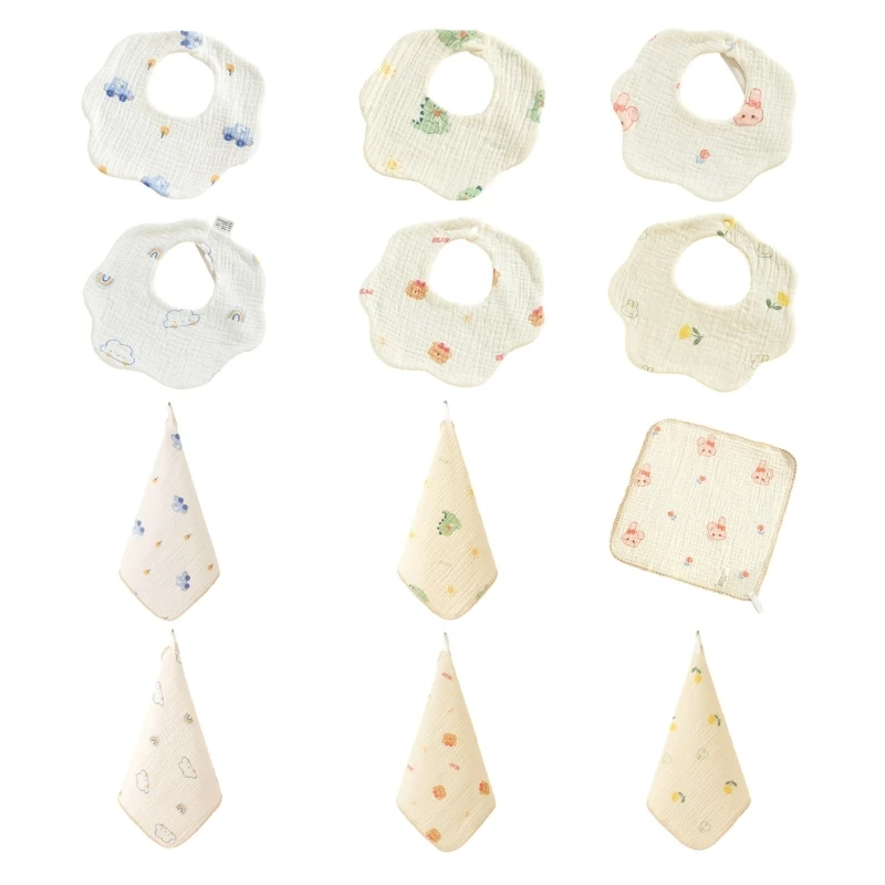 

Baby Bandana Dribble Bibs Petal/Triangle- Drooling Bibs Boy Girls Teething Bibs Cotton Baby Bibs for Newborn & Toddlers