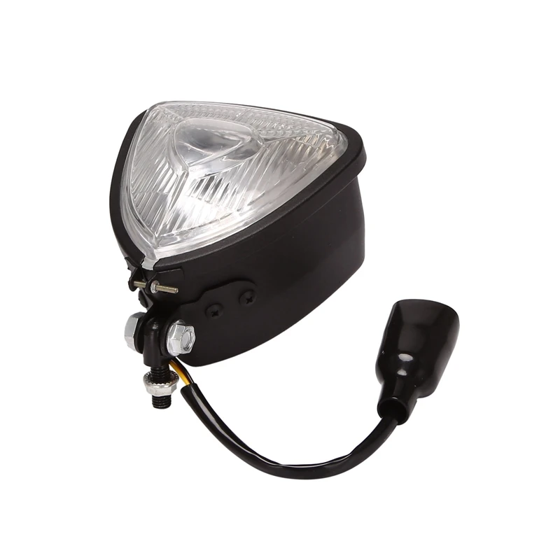 

Motorcycle Triple-Cornered Headlight Head Light Lamp Front Lights For SR400 Motorcycle Accessories